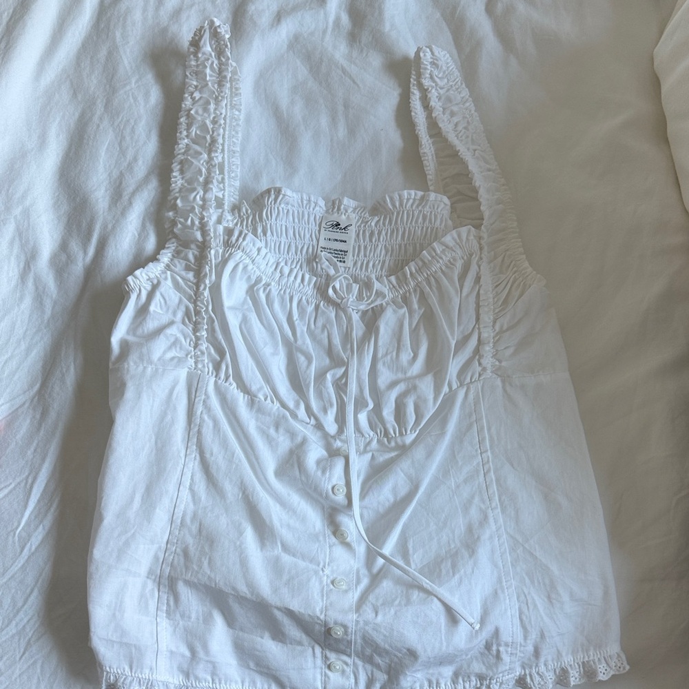 frankie’s bikinis x pink top